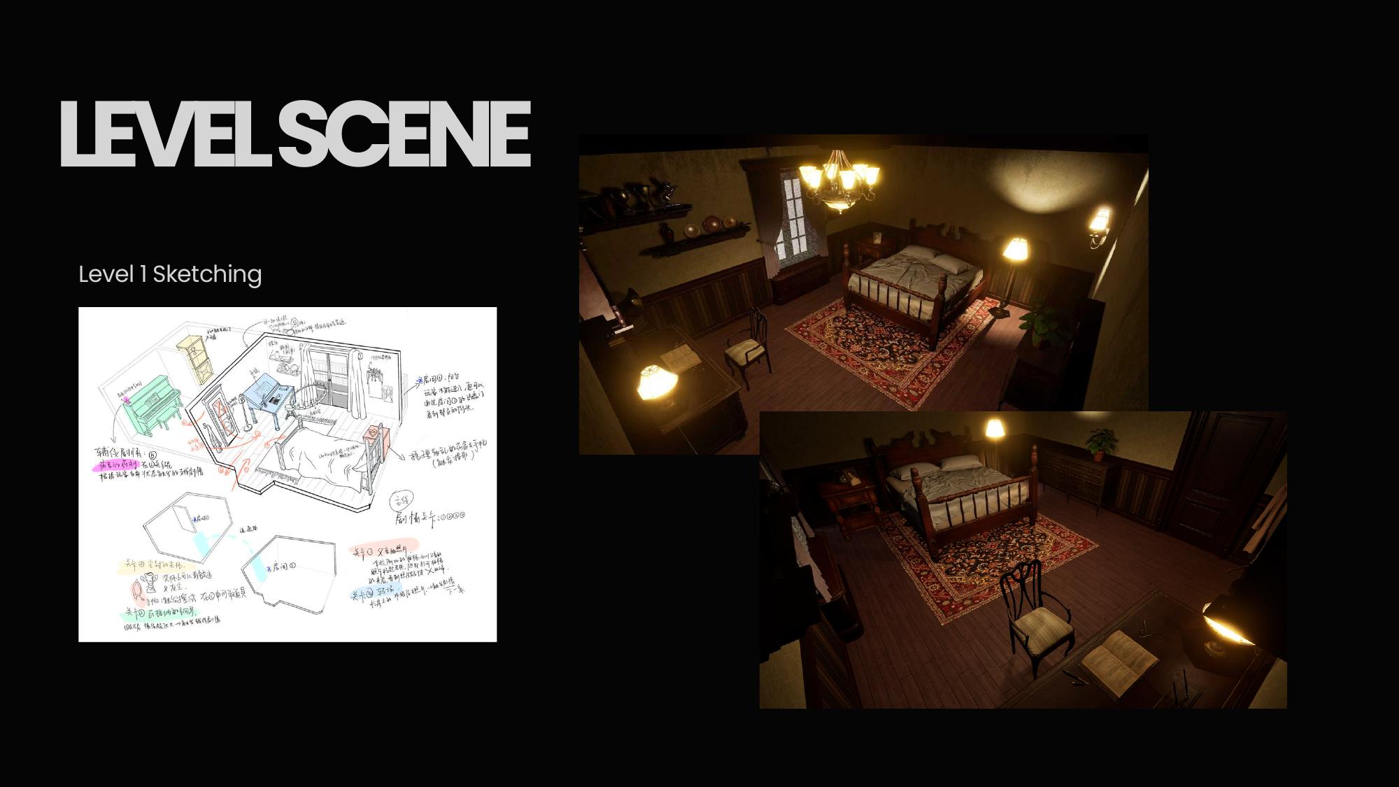 Ecce Homo level one sketch and scene