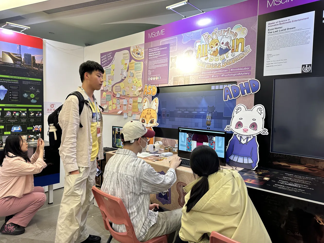 Team discussing a prototype
