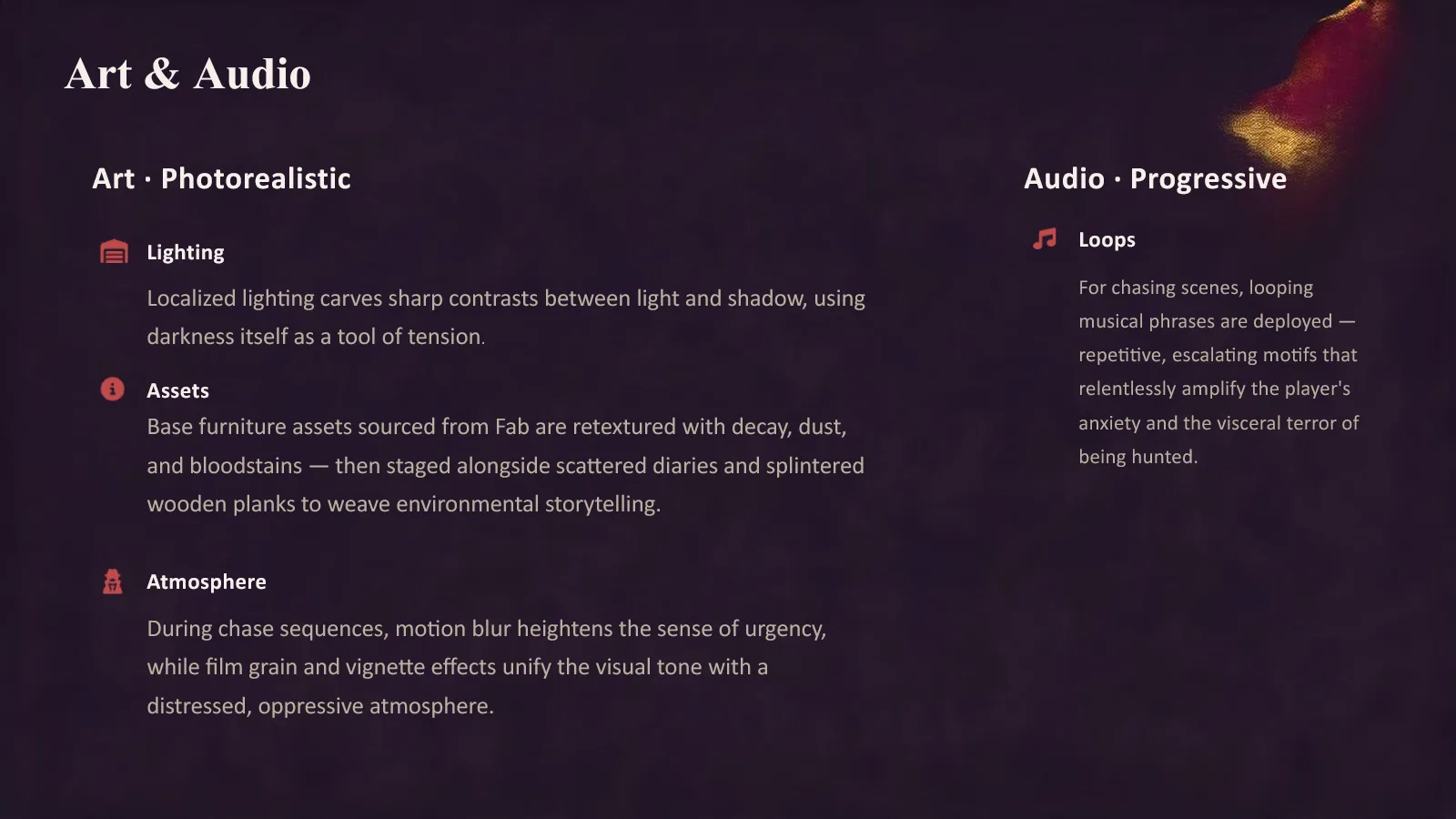 Game art and audio design